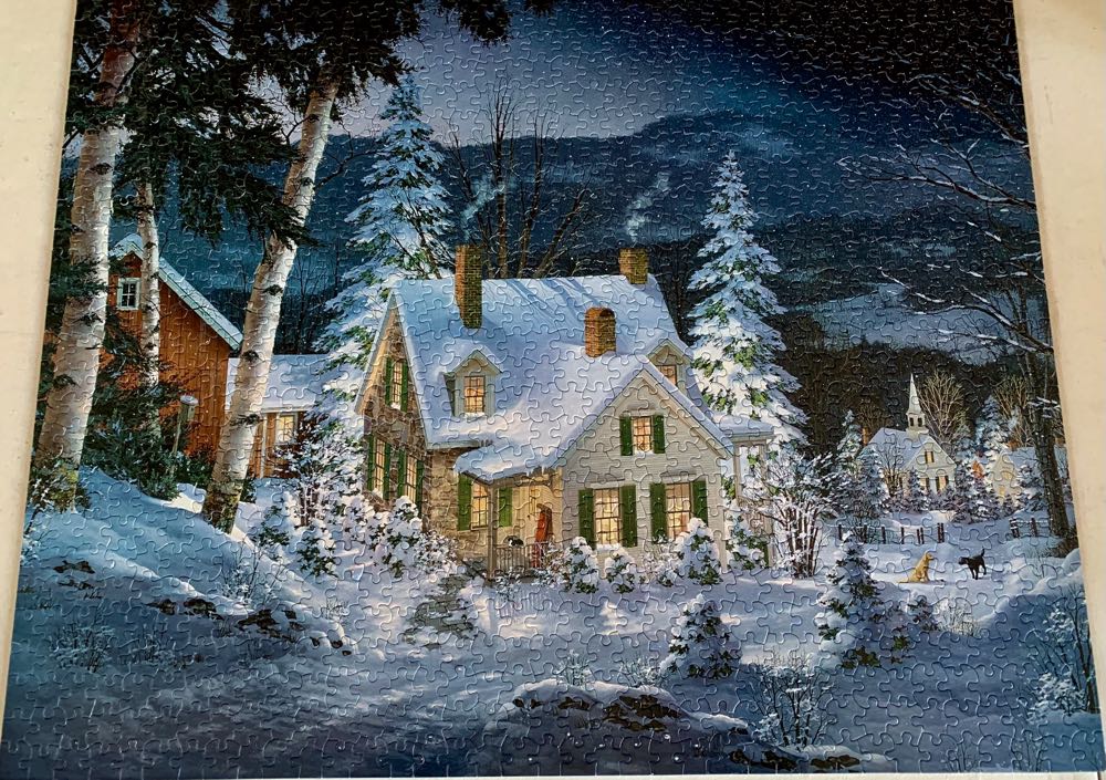 Friends In Winter - White Mountain puzzle collectible [Barcode 724819250837] - Main Image 2