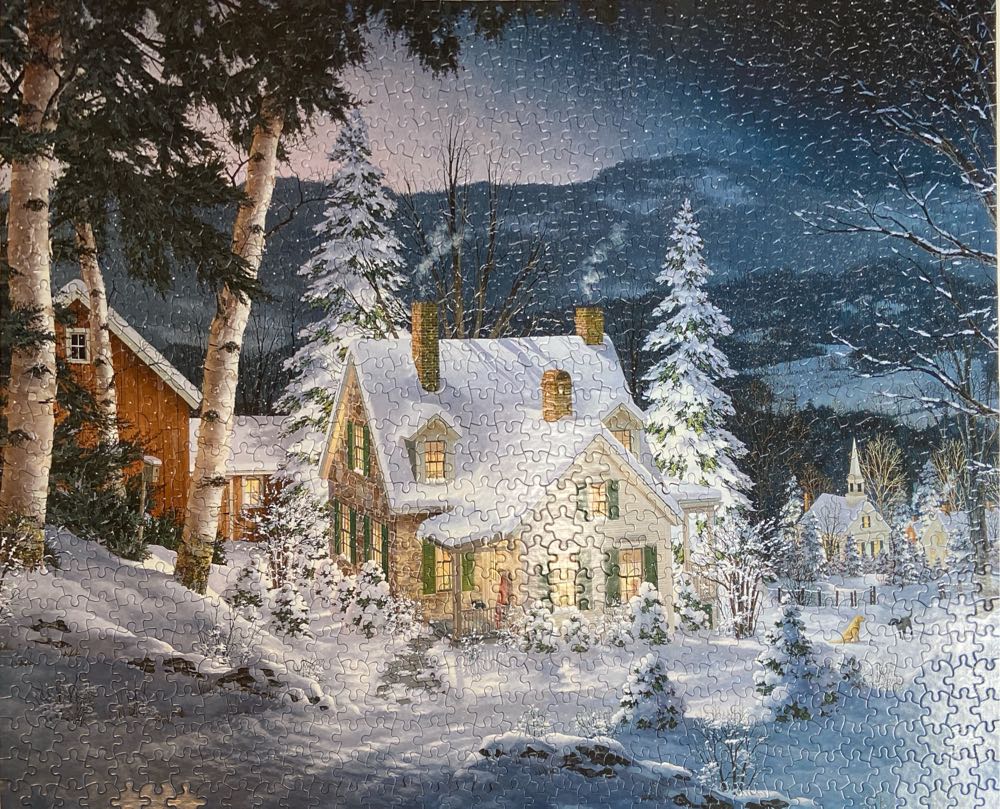 Friends In Winter - White Mountain puzzle collectible [Barcode 724819250837] - Main Image 3