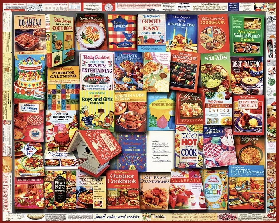 Betty Crocker Cookbooks - White Mountain puzzle collectible [Barcode 724819260522] - Main Image 2