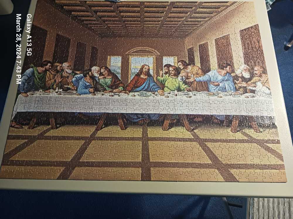 The Last Supper  - White Mountain puzzle collectible [Barcode 724819263066] - Main Image 2