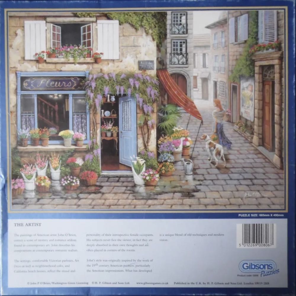 The Flower Shop - Gibsons puzzle collectible [Barcode 5012269008067] - Main Image 3
