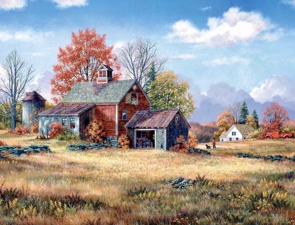 Afternoon Walk - White Mountain puzzle collectible [Barcode 724819258901] - Main Image 2