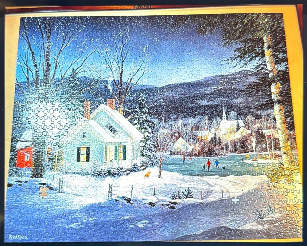 Skating Party 🆕🚪 - White Mountain puzzle collectible [Barcode 724819263059] - Main Image 2