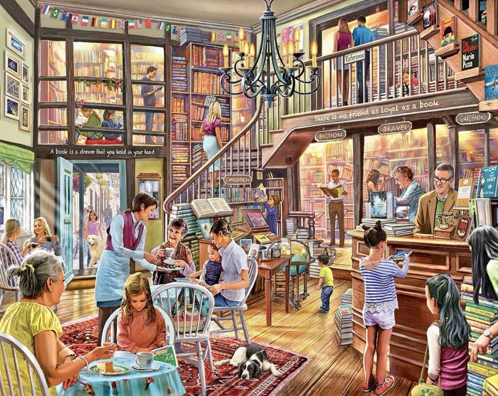 Local Bookstore - White Mountain puzzle collectible [Barcode 724819261123] - Main Image 2