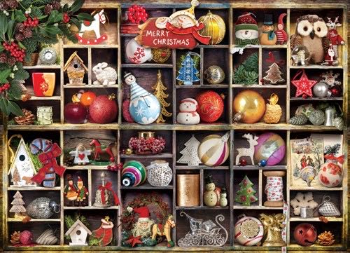 Christmas Ornaments - EuroGraphics puzzle collectible [Barcode 0628136607599] - Main Image 2