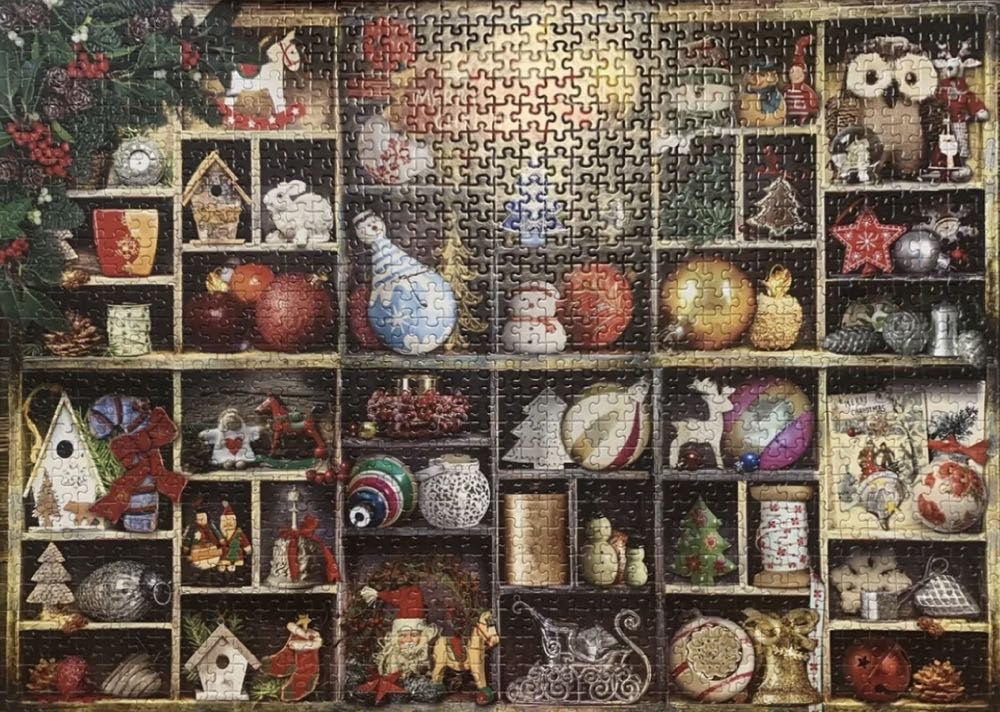 Christmas Ornaments - EuroGraphics puzzle collectible [Barcode 0628136607599] - Main Image 3