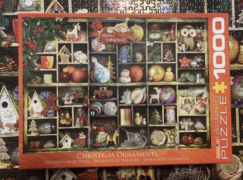 Christmas Ornaments - EuroGraphics puzzle collectible [Barcode 0628136607599] - Main Image 4