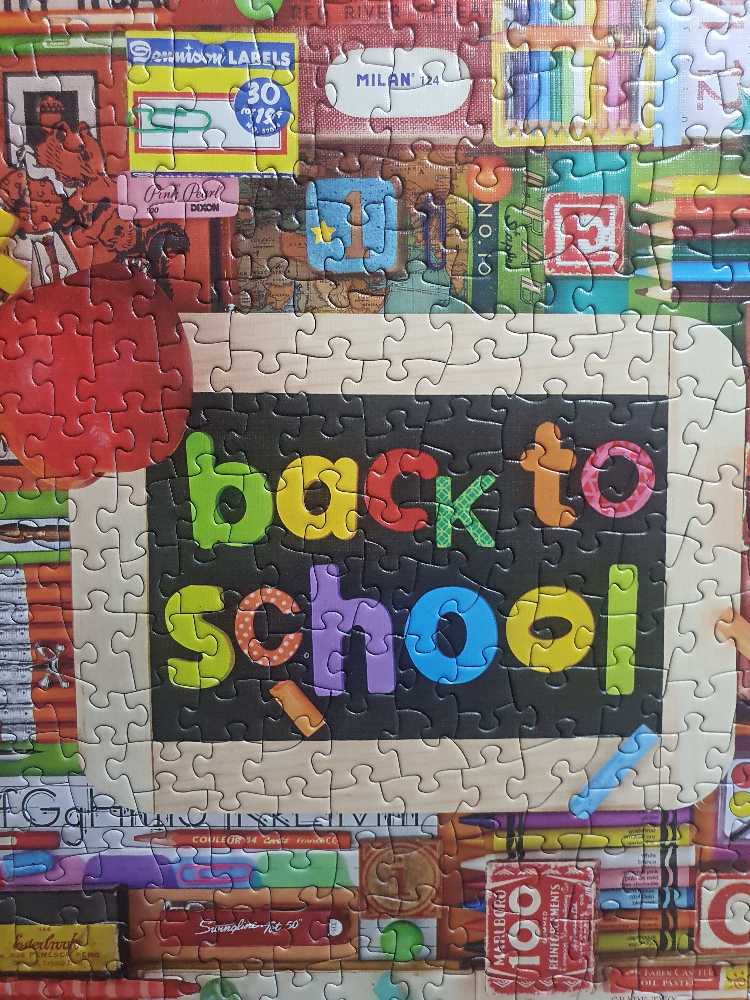 Back To School - Cobble Hill puzzle collectible [Barcode 625012400220] - Main Image 3