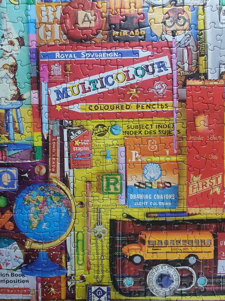 Back To School - Cobble Hill puzzle collectible [Barcode 625012400220] - Main Image 4