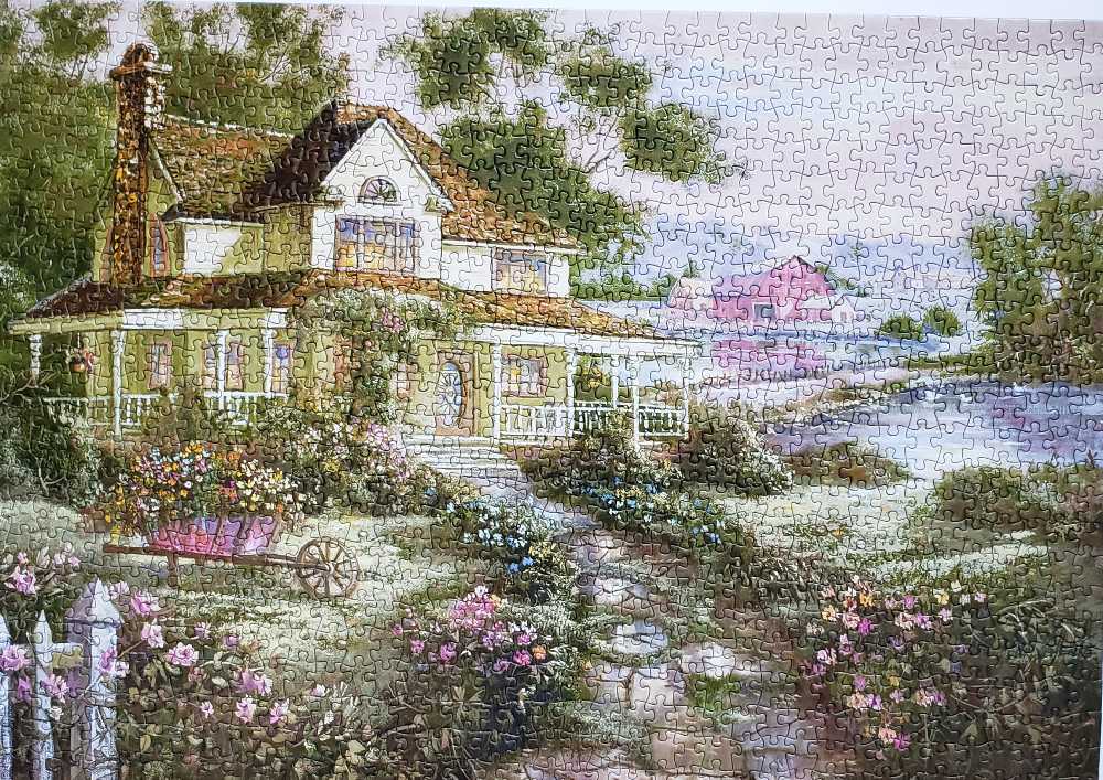 Red Barn Farm House  puzzle collectible - Main Image 3