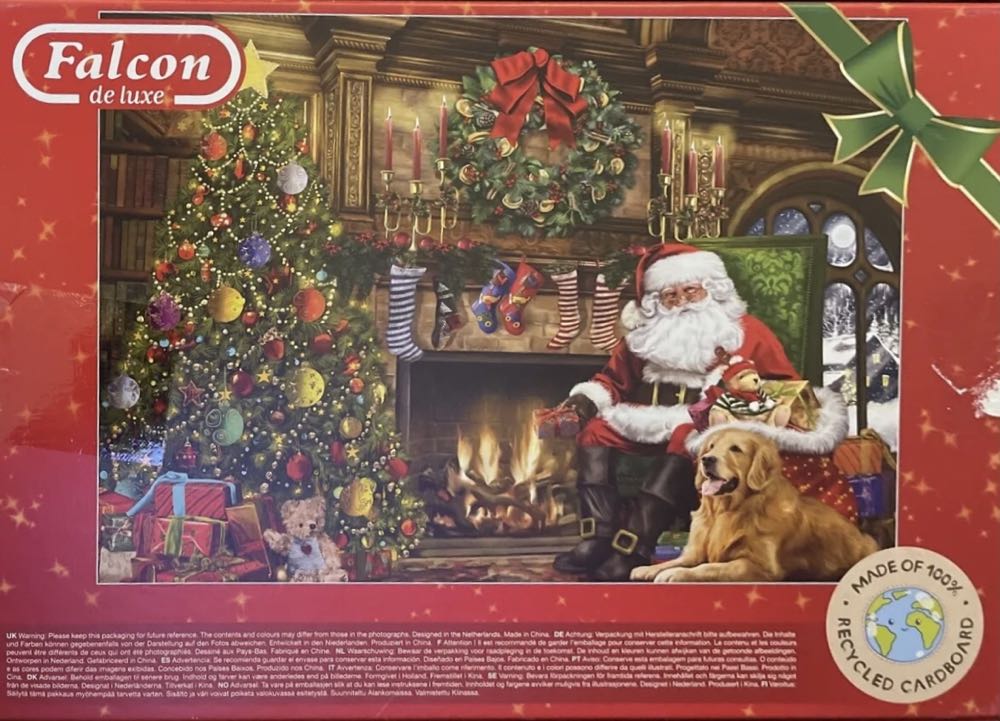 Santa By The Christmas Tree - Falcon de luxe puzzle collectible [Barcode 8710126113110] - Main Image 3