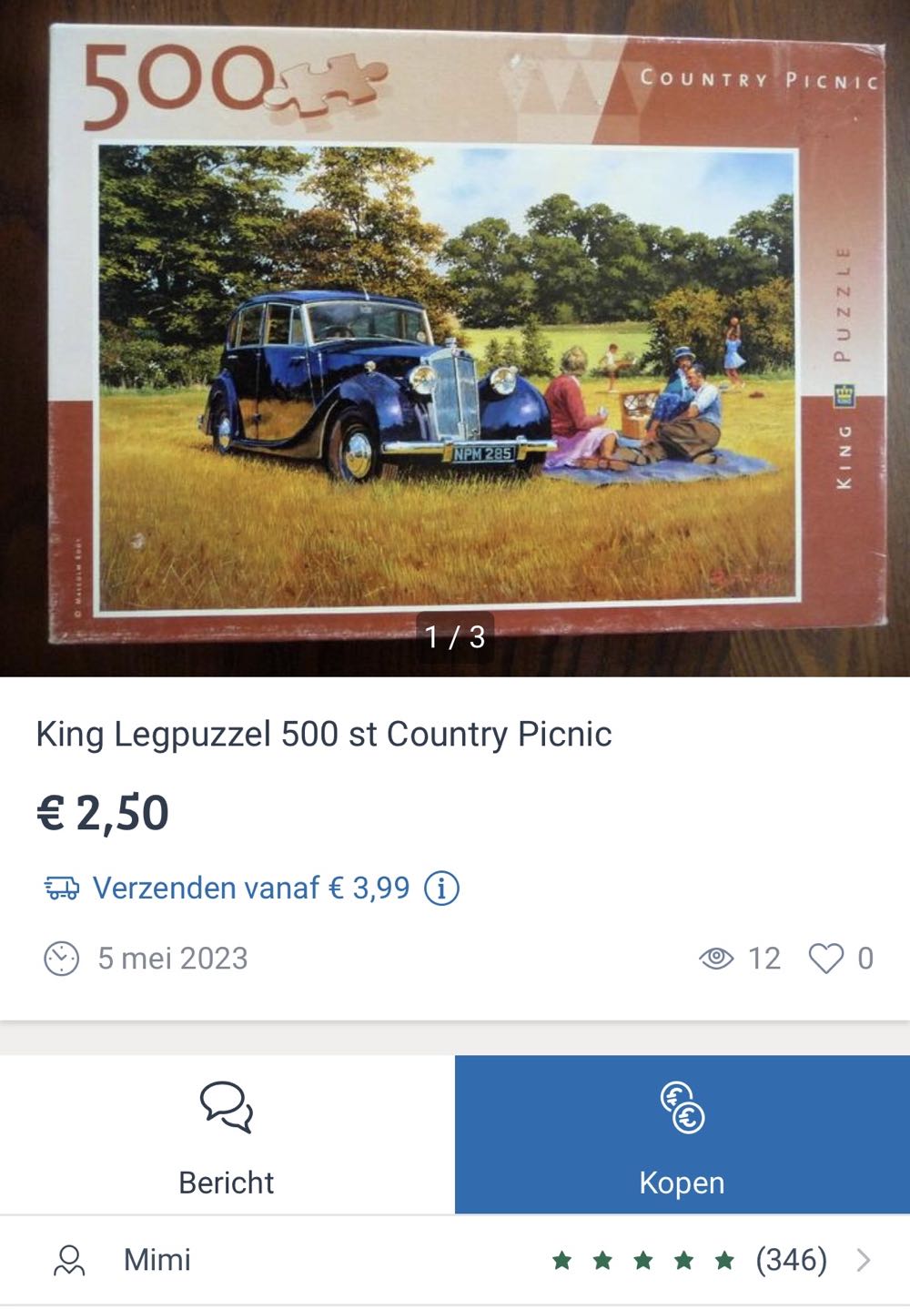 Country Picnic NMOL - King puzzle collectible - Main Image 3