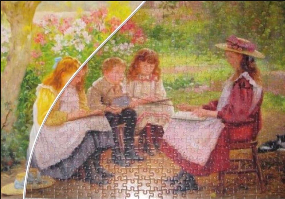 Summer Lessons in a 1900 Garden - Falcon de luxe puzzle collectible [Barcode 8710126109656] - Main Image 4