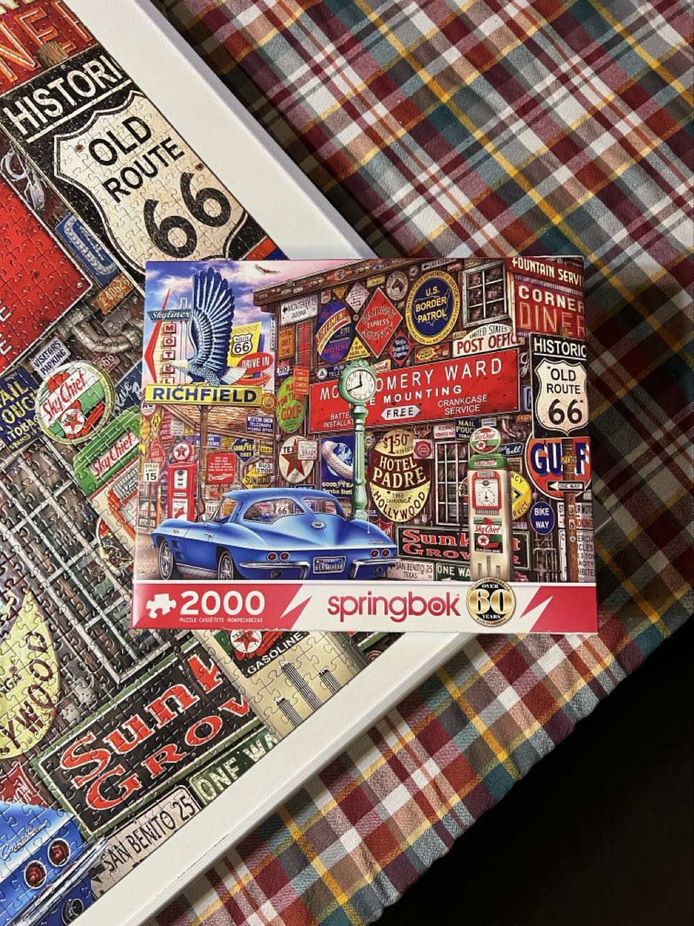 Route 66 - Springbok puzzle collectible [Barcode 091683205110] - Main Image 2