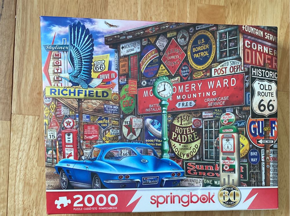 Route 66 - Springbok puzzle collectible [Barcode 091683205110] - Main Image 3