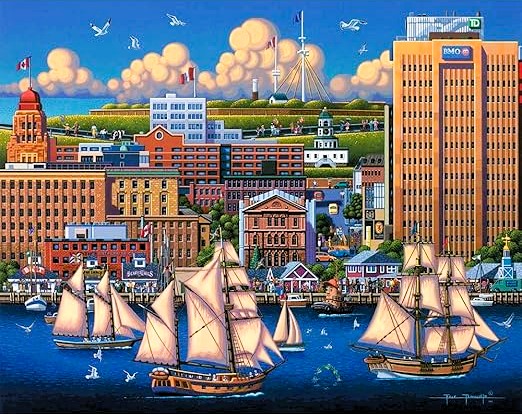 Halifax - From JJ - Dowdle puzzle collectible [Barcode 671095203036] - Main Image 2