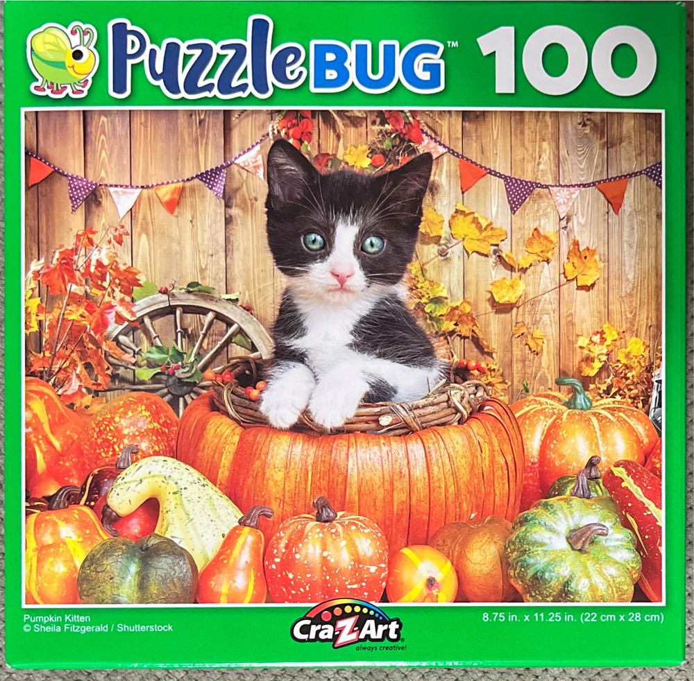 Pumpkin Kitten - CraZArt puzzle collectible [Barcode 639277529435] - Main Image 1