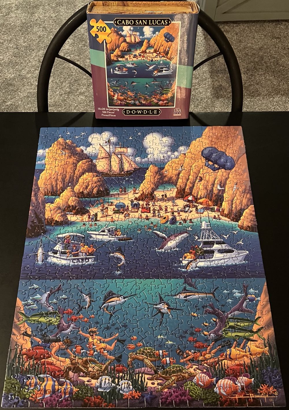 *Cabo San Lucas - Dowdle Folk Art 🇺🇸 puzzle collectible [Barcode 671095203135] - Main Image 3
