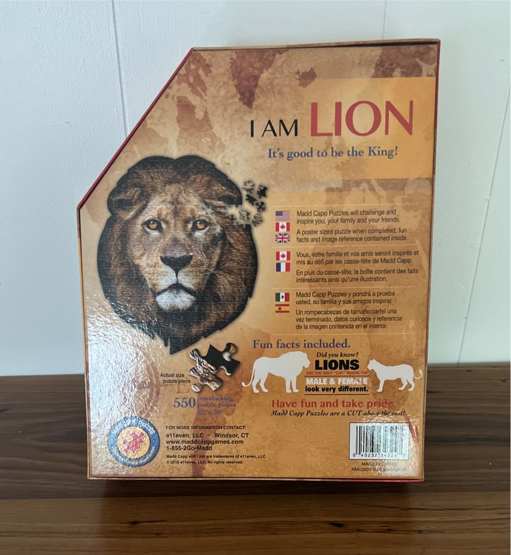 I Am Lion  puzzle collectible [Barcode 040232343247] - Main Image 3