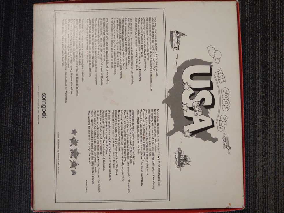 The Good Old Us Of A - Springbok puzzle collectible - Main Image 2