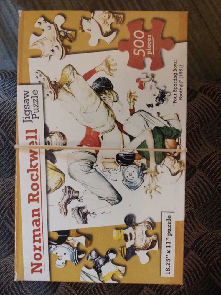 Four Sporting Boys : Football  puzzle collectible - Main Image 1
