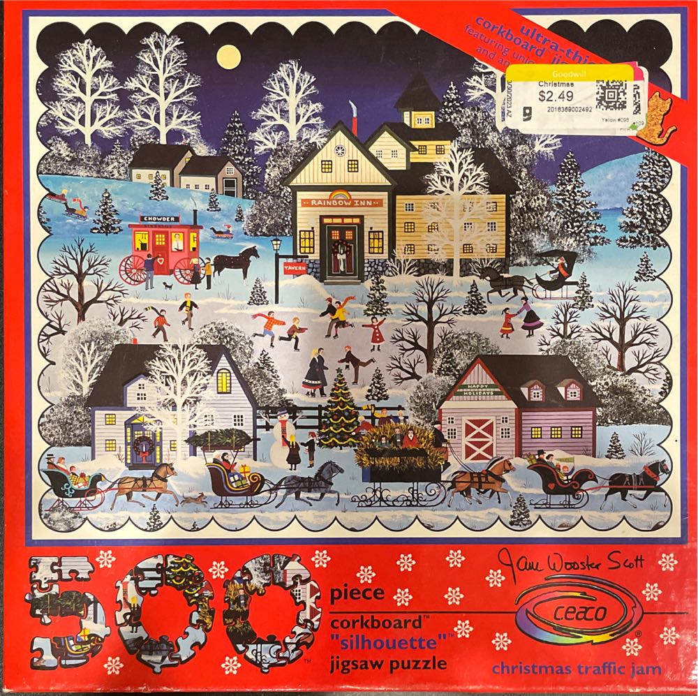 Christmas Traffic Jam - Ceaco 🇺🇸 puzzle collectible [Barcode 021081010054] - Main Image 2