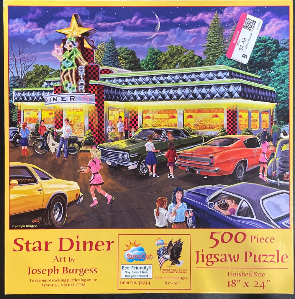 Star Diner - SunsOut puzzle collectible [Barcode 796780387447] - Main Image 2