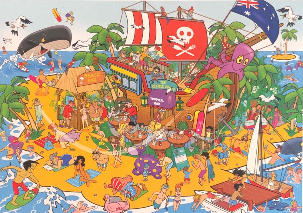 Thats Life. Piraten Eiland. Beach Bar - goliath puzzle collectible [Barcode 8720077229082] - Main Image 2