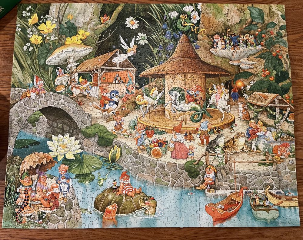 At the Wee Folks Fair* - Springbok (Vintage) puzzle collectible - Main Image 2