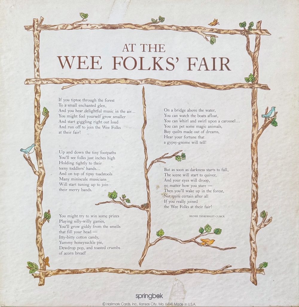 At the Wee Folks Fair* - Springbok (Vintage) puzzle collectible - Main Image 3