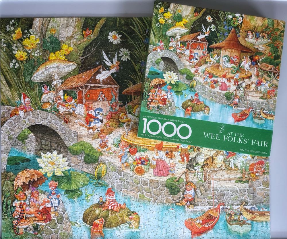At the Wee Folks Fair* - Springbok (Vintage) puzzle collectible - Main Image 4