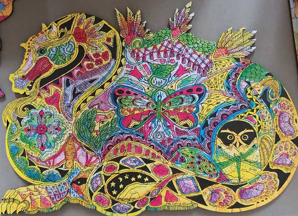 Dragon - Wentworth Wooden Puzzles puzzle collectible [Barcode 6050265267575] - Main Image 2