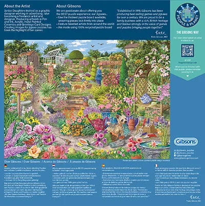 Garden In Bloom - Gibsons puzzle collectible [Barcode 5012269063684] - Main Image 2