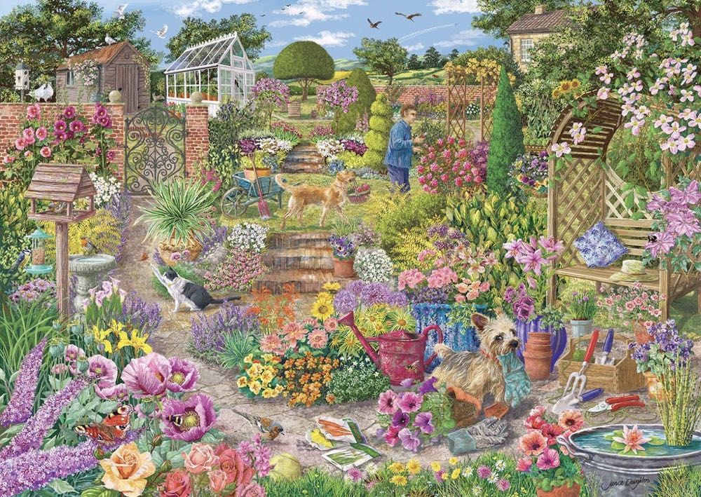 Garden In Bloom - Gibsons puzzle collectible [Barcode 5012269063684] - Main Image 3