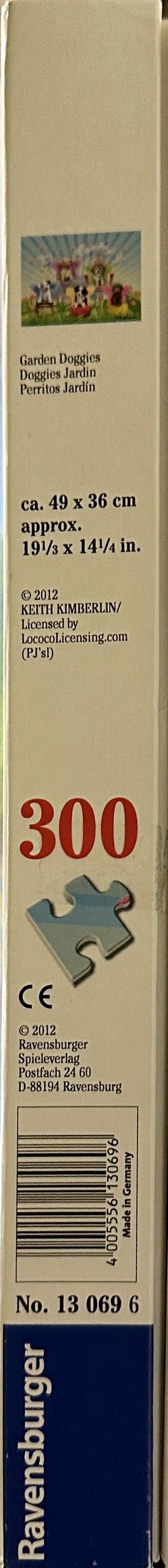 Garden Doggies - 421, 6/27/23-SOLD - Ravensburger puzzle collectible [Barcode 4005556130696] - Main Image 2