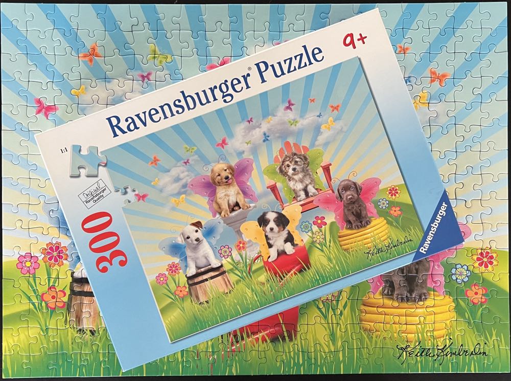 Garden Doggies - 421, 6/27/23-SOLD - Ravensburger puzzle collectible [Barcode 4005556130696] - Main Image 4