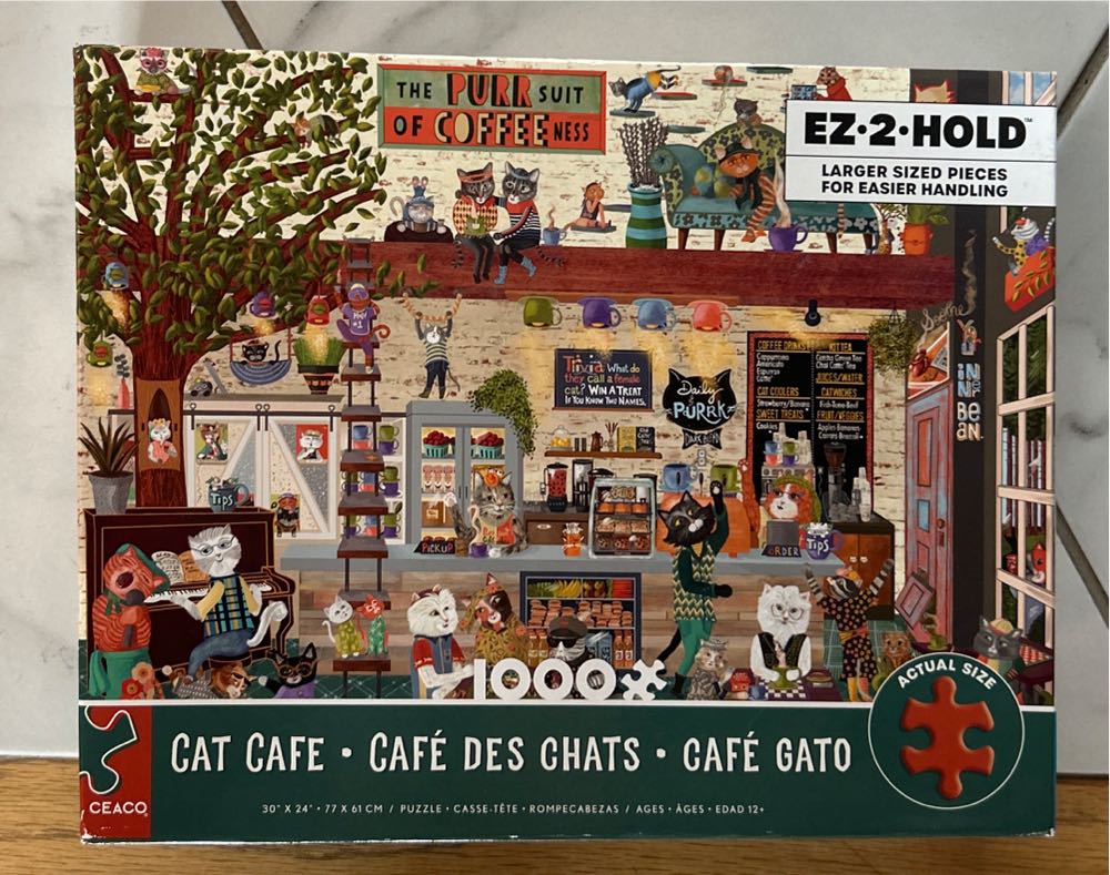 Cat Café - Ceaco puzzle collectible [Barcode 021081320115] - Main Image 3