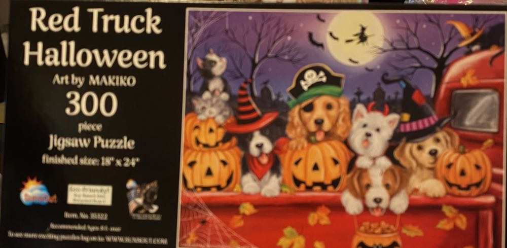  Red Truck Halloween  - Suns Out puzzle collectible [Barcode 796780353220] - Main Image 2