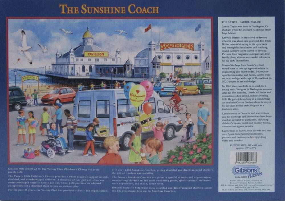 The Sunshine Coach - Gibsons puzzle collectible [Barcode 5012269005080] - Main Image 4