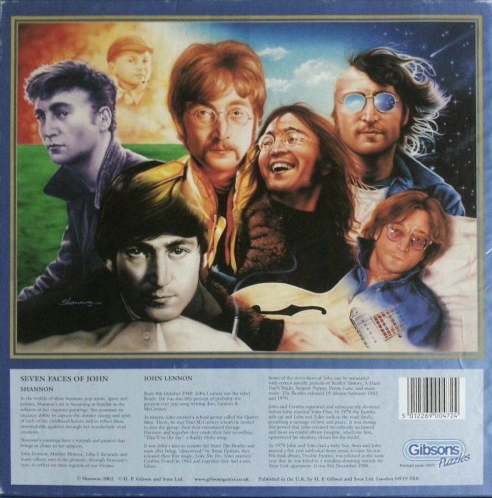 The Seven Faces Of John Lennon - Gibsons puzzle collectible [Barcode 5012269004724] - Main Image 4
