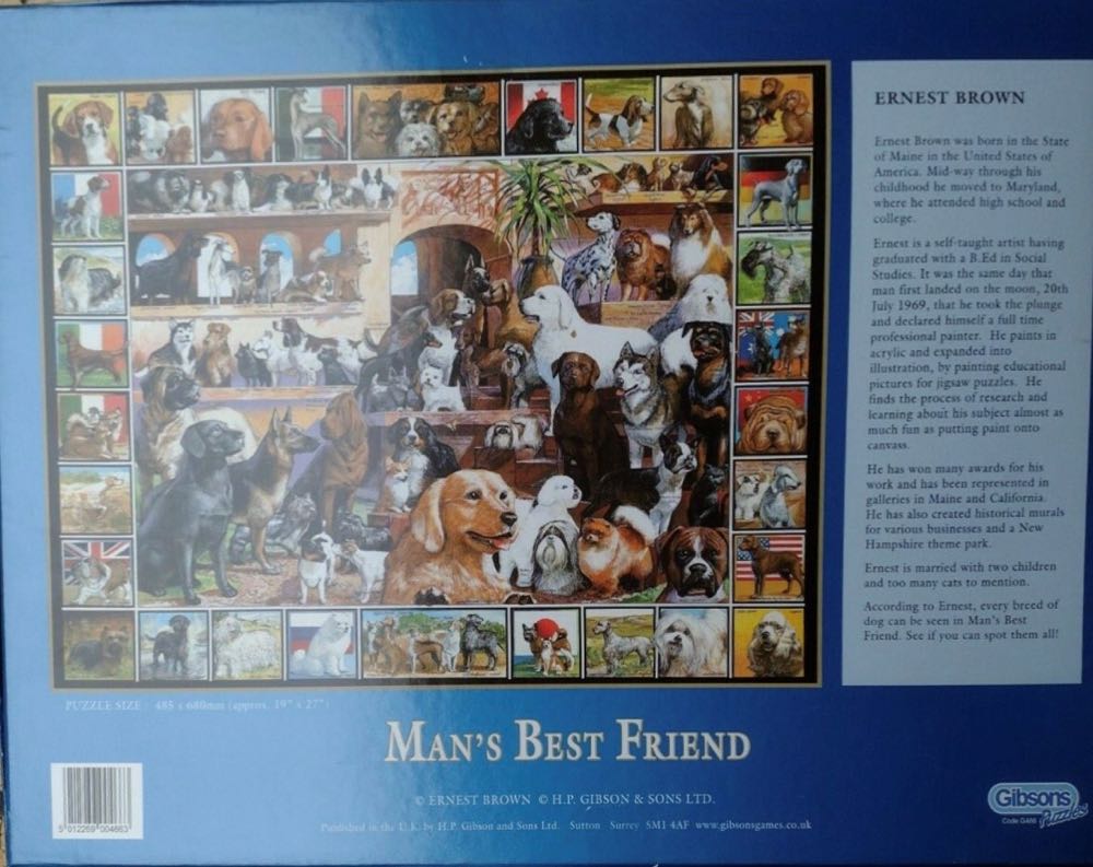 Mans Best Friend - Gibsons puzzle collectible [Barcode 5012269004663] - Main Image 4