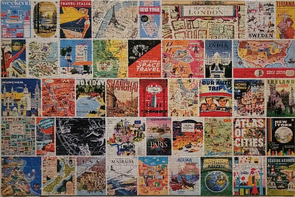 Vintage Atlas - Re-marks 🇺🇸 puzzle collectible [Barcode 681410196493] - Main Image 2