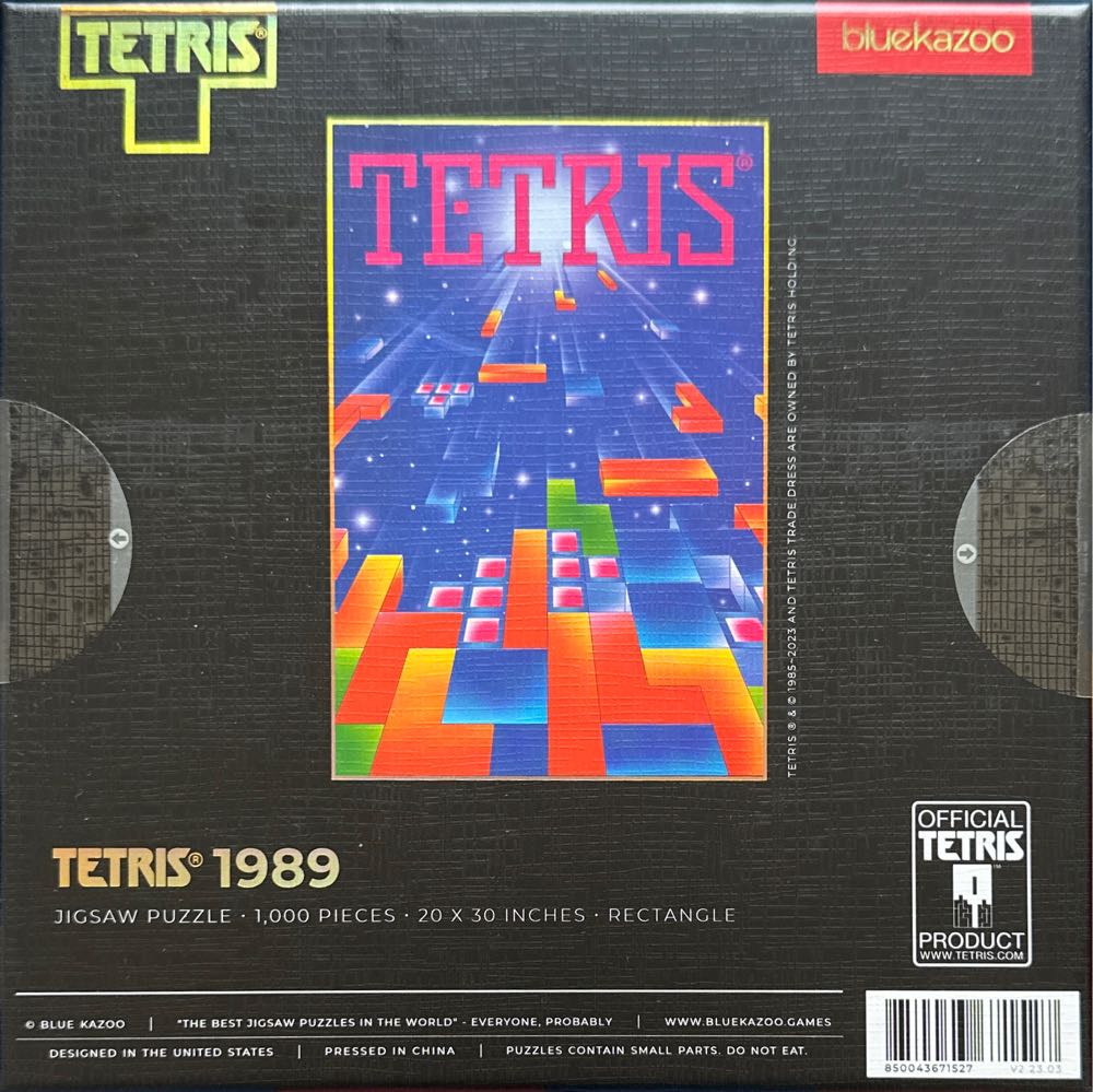 Tetris® 1989 - Blue Kazoo puzzle collectible [Barcode 850043671527] - Main Image 2