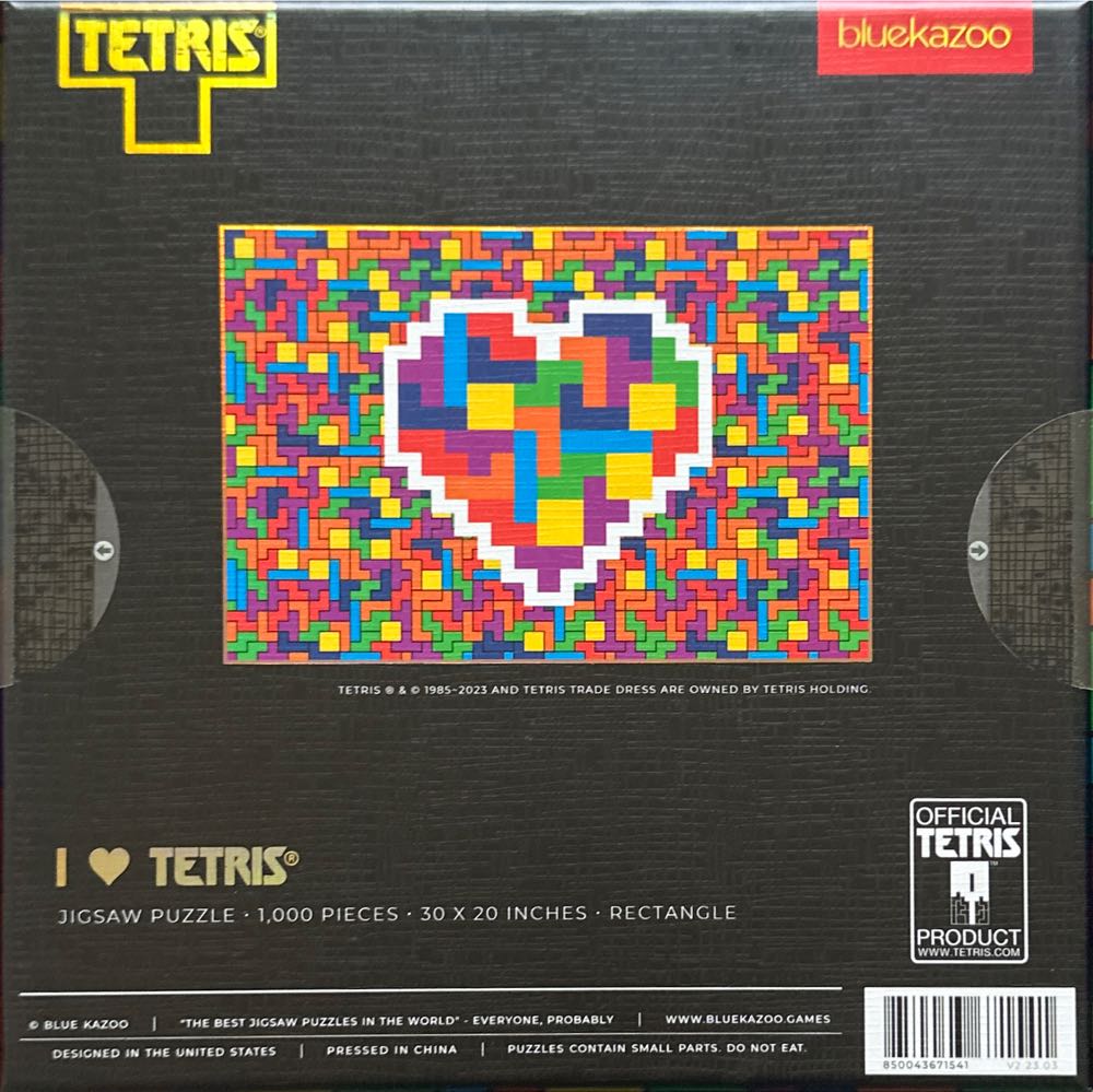 I ♥ Tetris® - Blue Kazoo puzzle collectible [Barcode 850043671541] - Main Image 2