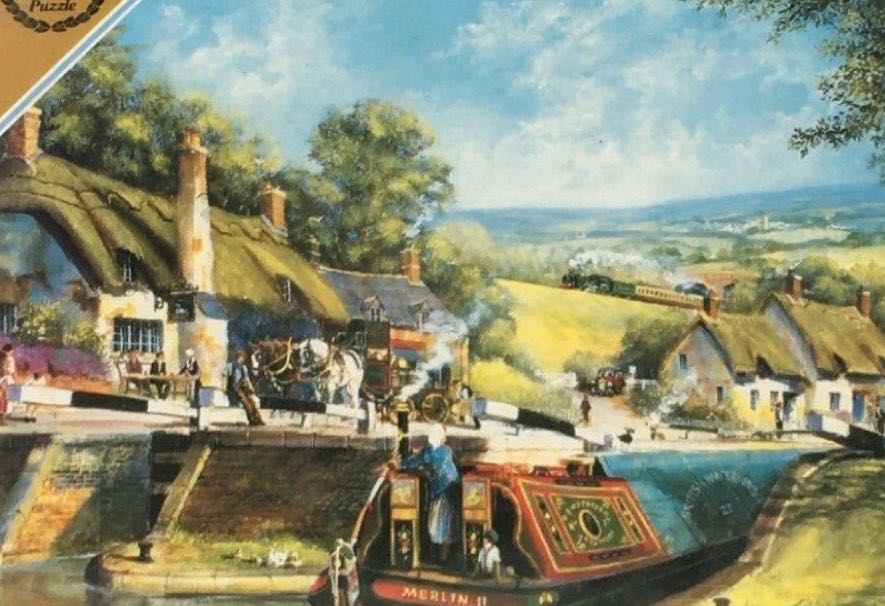 Country Life Pub On The Canal - Falcon de luxe puzzle collectible - Main Image 2