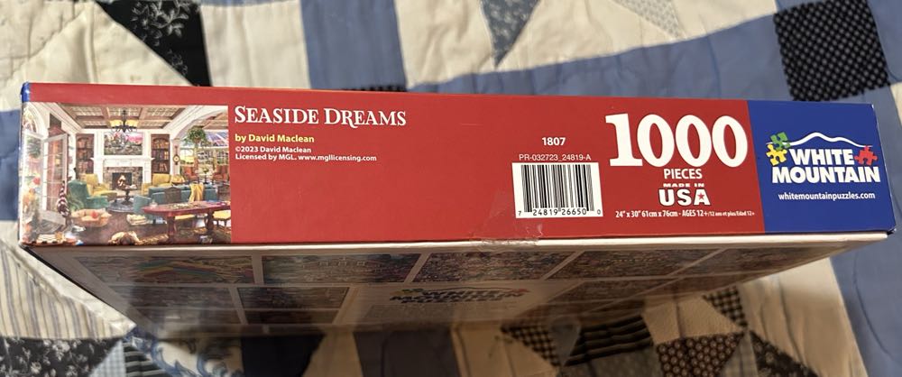 Seaside Dreams - White Mountain puzzle collectible [Barcode 724819266500] - Main Image 2