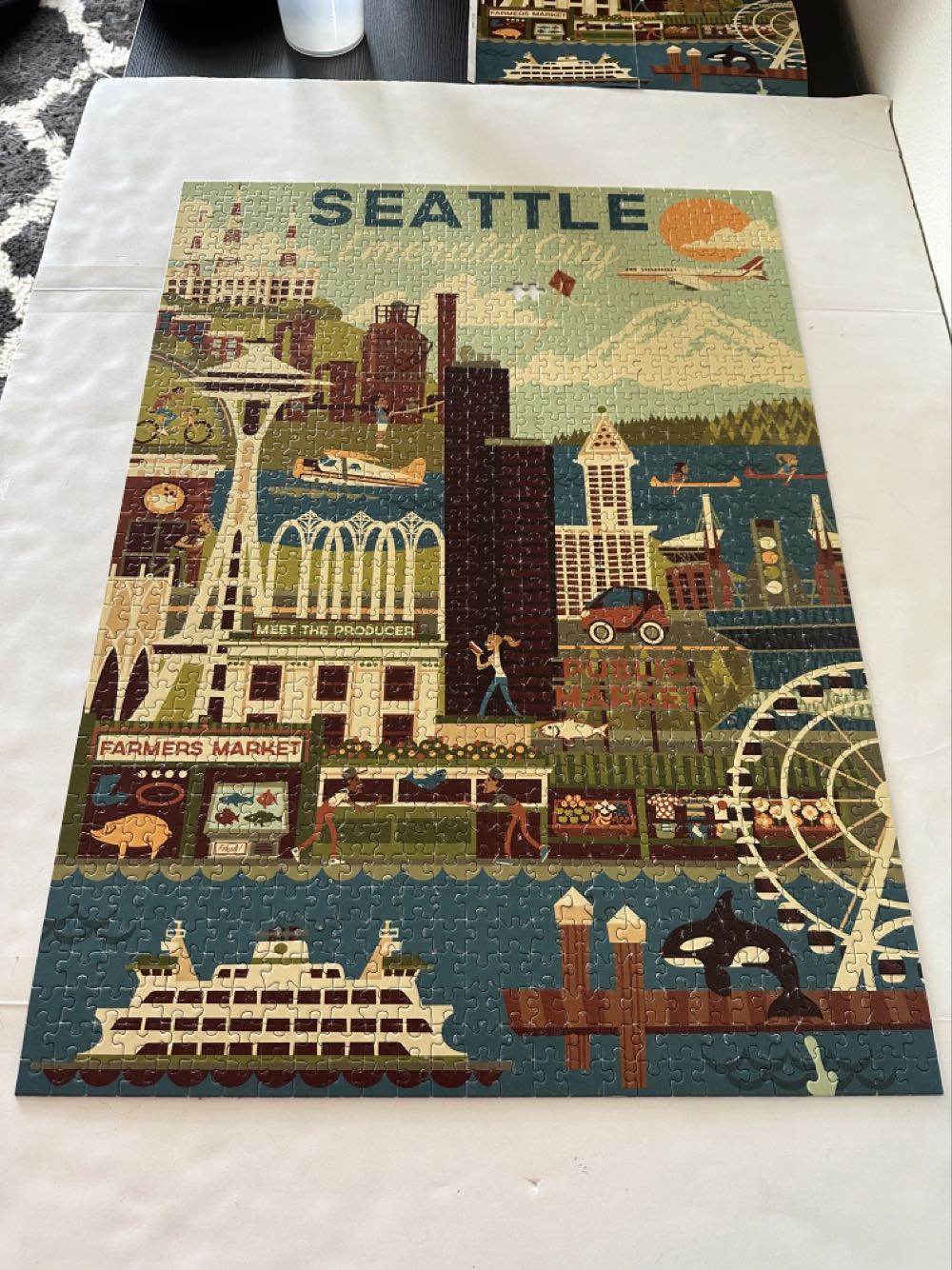 Seattle, Washington - Lantern Press puzzle collectible - Main Image 1