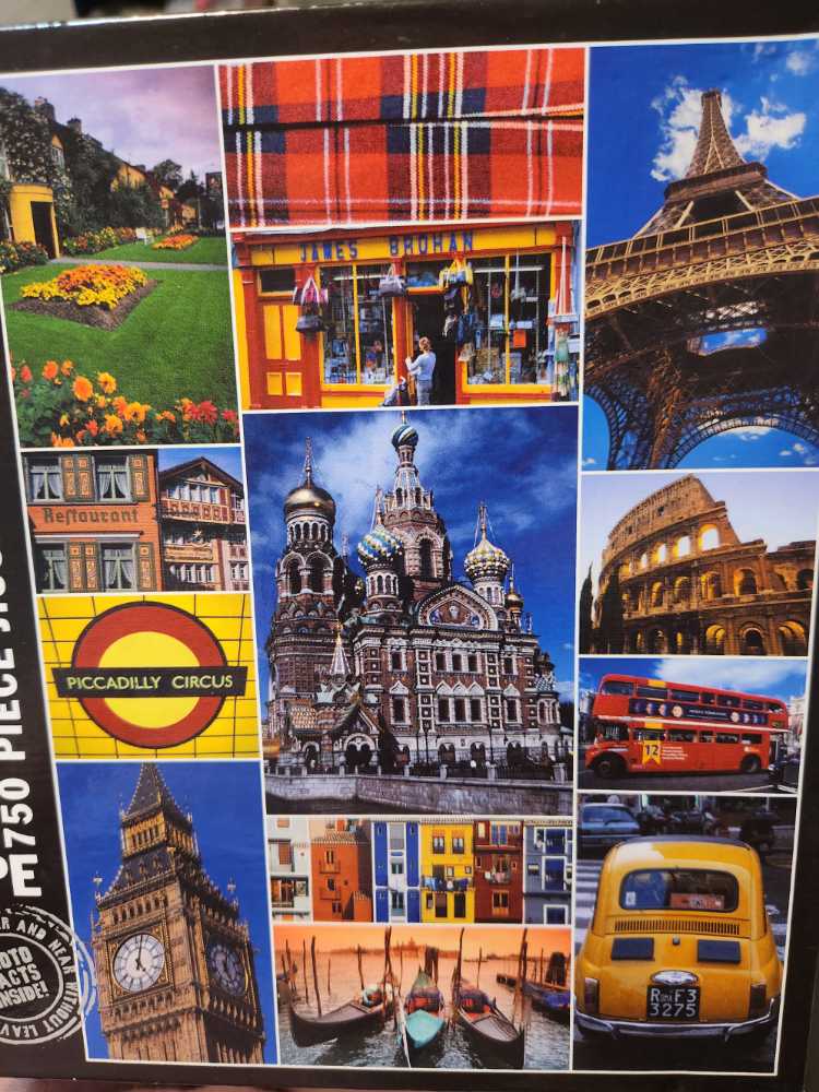Europe Lonely Planet Images - Ceaco puzzle collectible [Barcode 021081029445] - Main Image 2