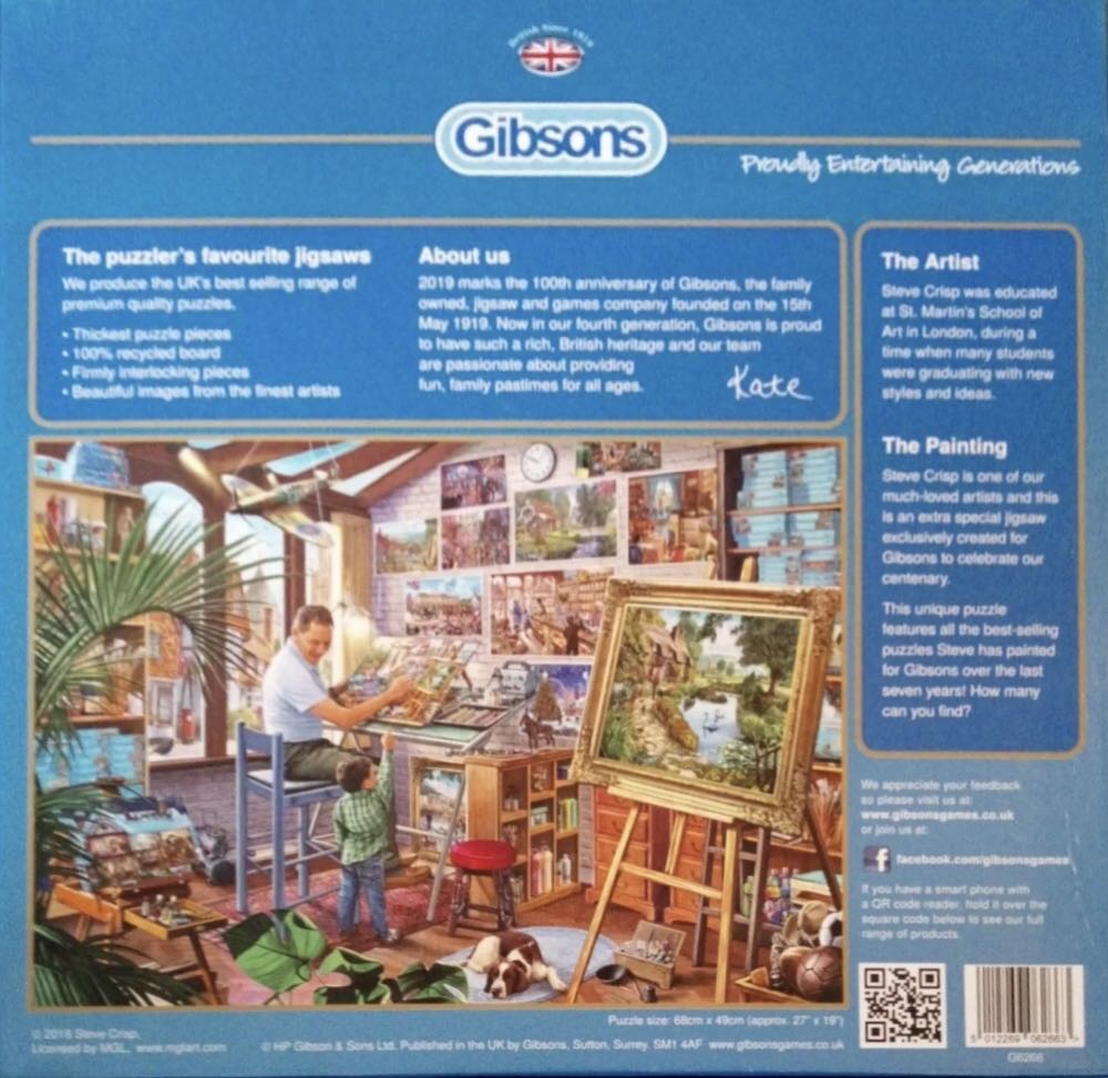 A Work Of Art - Gibsons puzzle collectible [Barcode 8723120626630] - Main Image 4