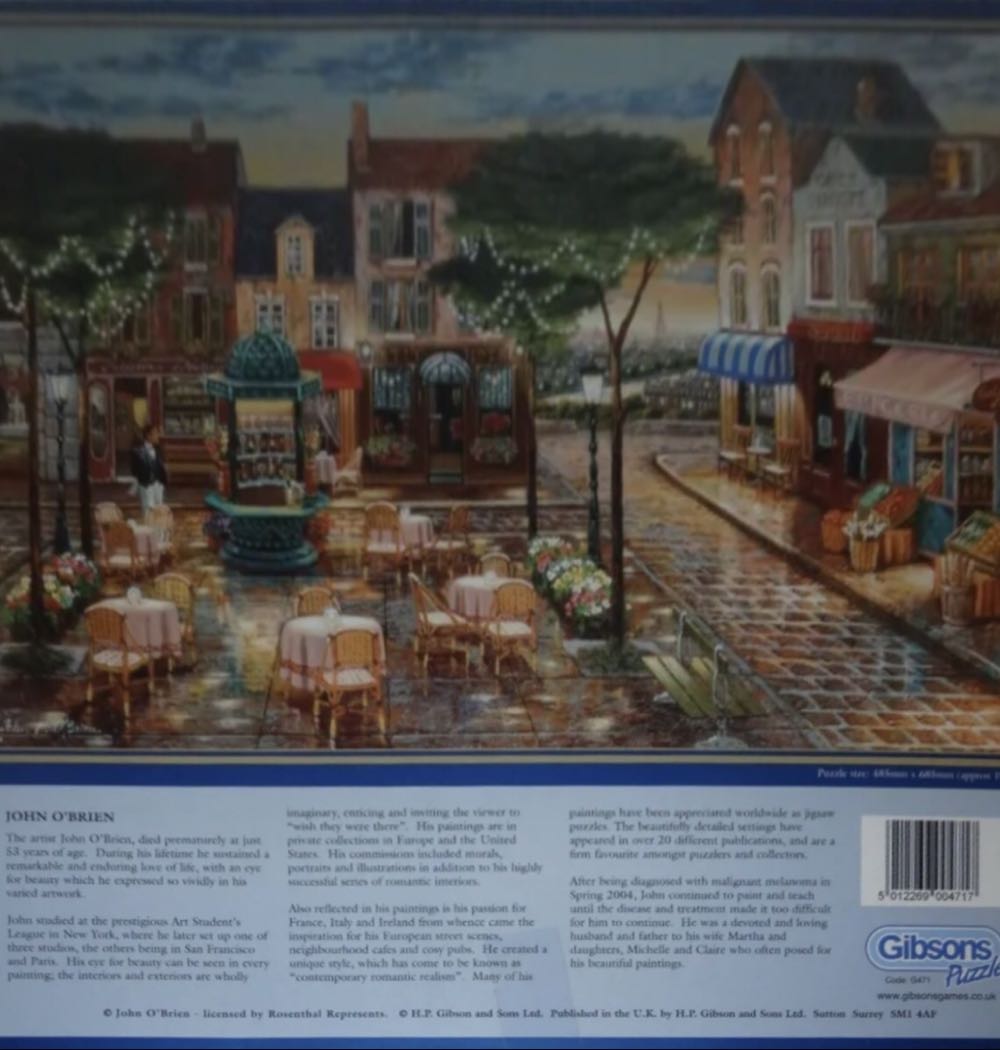 A Summers Evening - Gibsons puzzle collectible [Barcode 5012269004717] - Main Image 4
